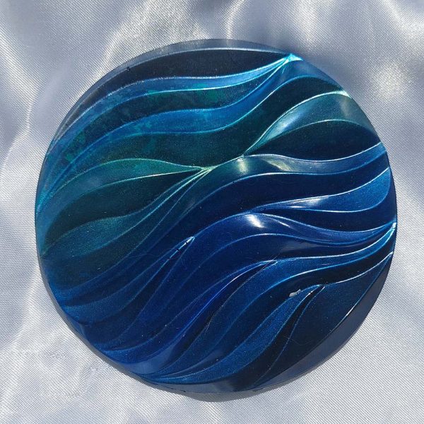 Porta vaso Diseño 3 azules